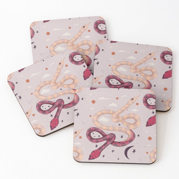 Item preview, New Year Snakes Illustration designed and sold by marleywrightart.