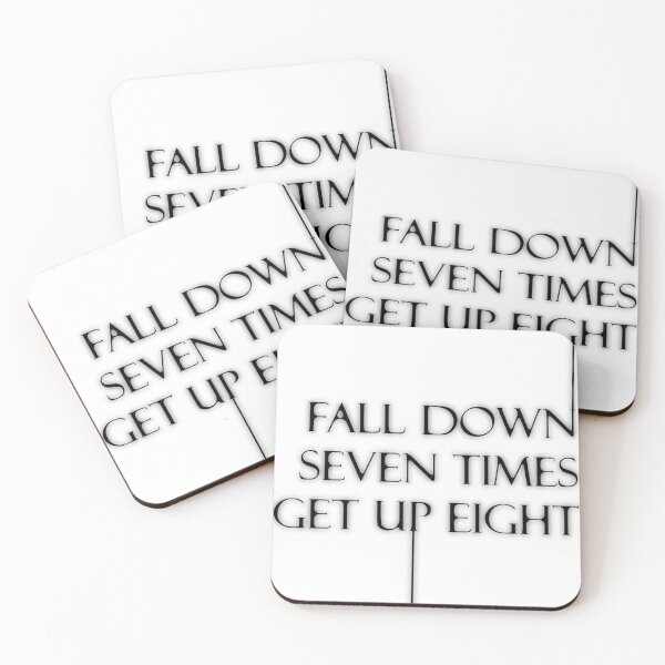 Item preview, Fall down seven get up eight designed and sold by Khulood Ab.