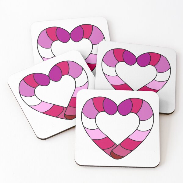 Item preview, Pink Lesbian Pride Candy Cane designed and sold by HarveyHandcraftsandDesigns.