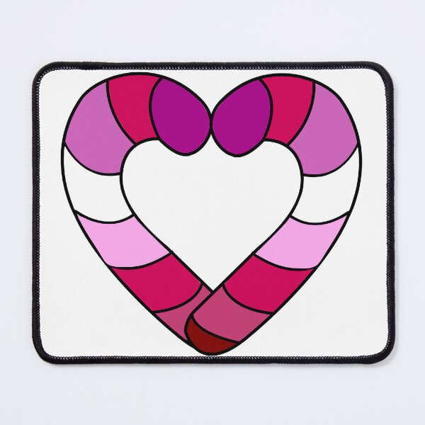Item preview, Pink Lesbian Pride Candy Cane designed and sold by HarveyHandcraftsandDesigns.