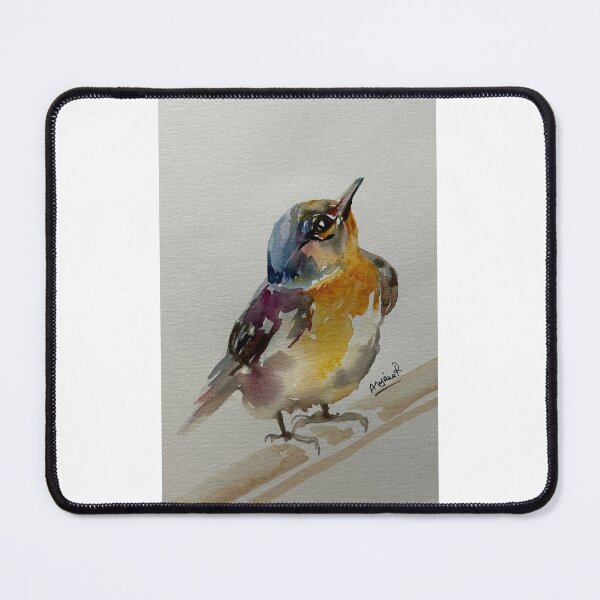 Item preview, Beady eyed bird looking upwards designed and sold by AnjuPaintings.