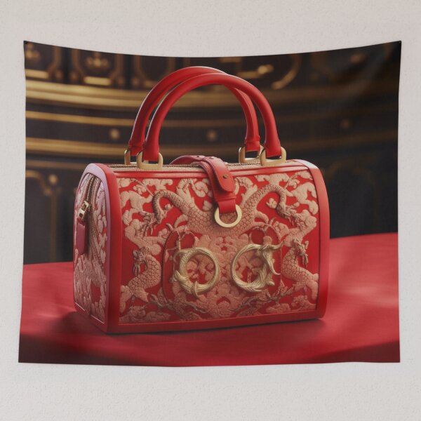 Aperçu de l'œuvre Opulence impériale : sac à main de créateur de l'année du dragon créée et vendue par Bokabo.