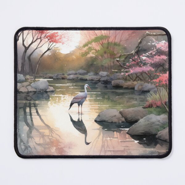Item preview, Peaceful Morning in Sakura Zen Watercolor Haven designed and sold by Silver Medal.