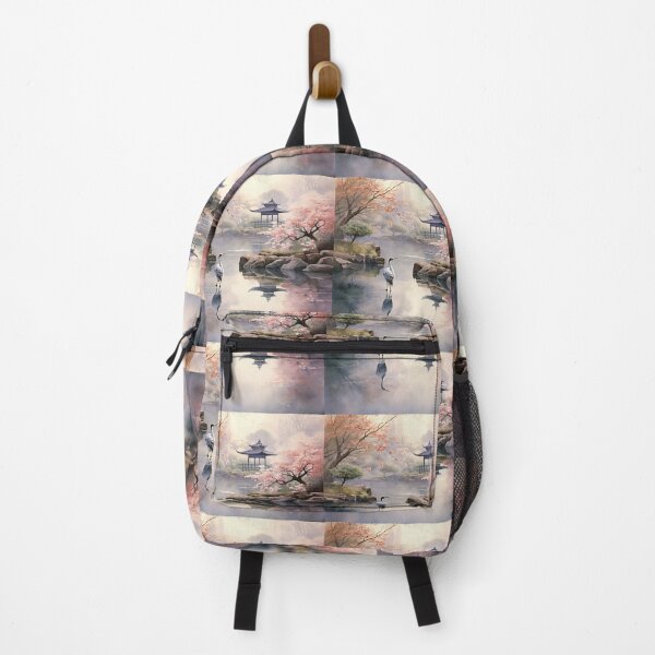 Item preview, Zen Garden Sakura Bloom Watercolor - Essence of Harmony designed and sold by Silver Medal.