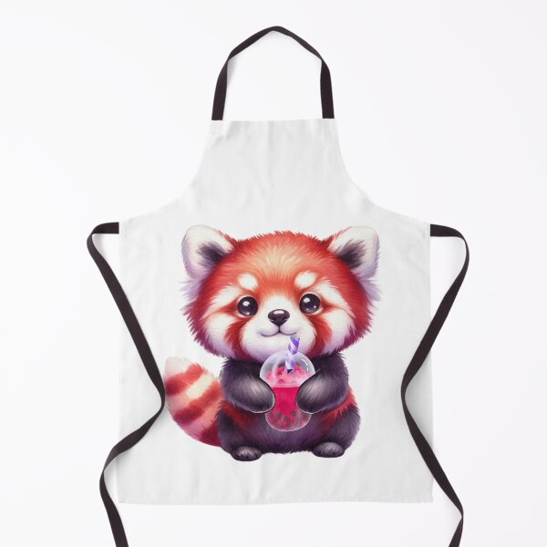 Item preview, Red Panda Drinking Boba Tea designed and sold by TheAnimalZ00.