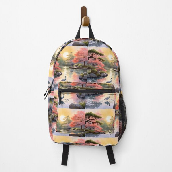 Item preview, Awakening Sakura Zen Garden - Watercolor Tapestry of Nature designed and sold by Silver Medal.