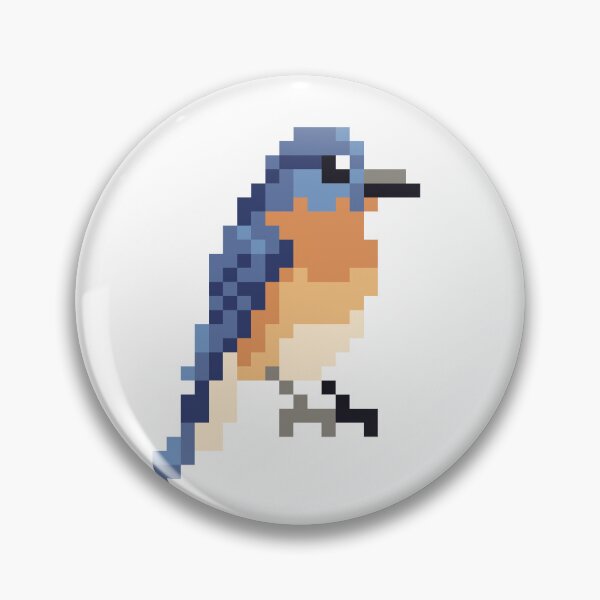 Item preview, Pixel Art Eastern Bluebird designed and sold by shrub-jay.