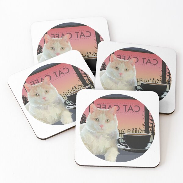 Item preview, Cat Café designed and sold by SarasaurusArt.