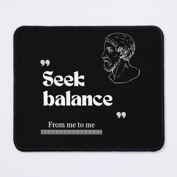 Item preview, From me to me quote: Seek balance for work designed and sold by CachoGlorious.