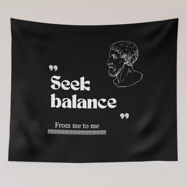 Item preview, From me to me quote: Seek balance for work designed and sold by CachoGlorious.