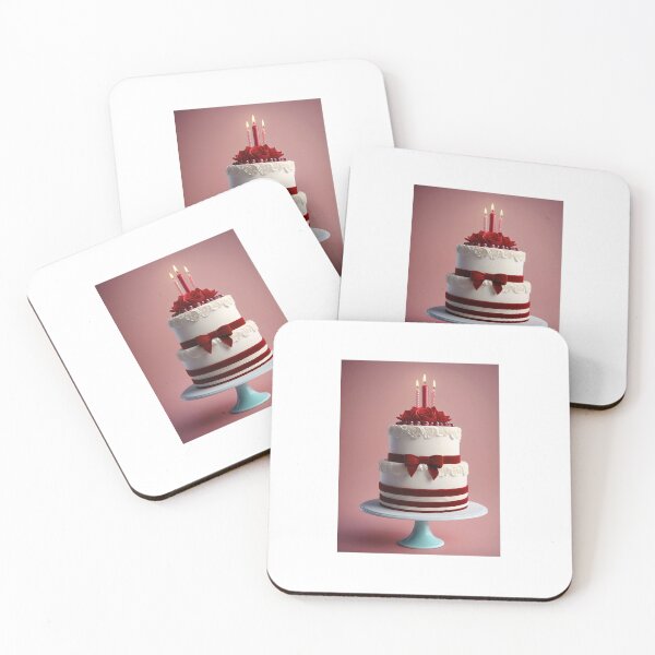 Item preview, Red Velvet Birthday Cake And Red Velvet Ribbon designed and sold by JoyPhotoArt.