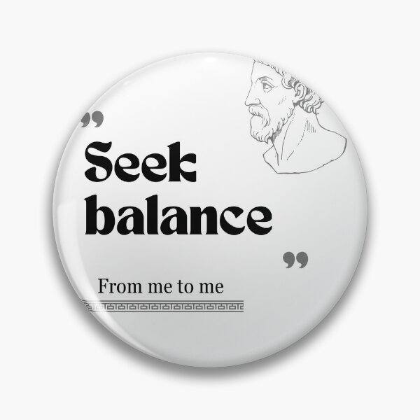 Item preview, From me to me quote: Seek balance for work designed and sold by CachoGlorious.