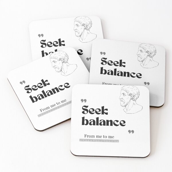 Item preview, From me to me quote: Seek balance for work designed and sold by CachoGlorious.