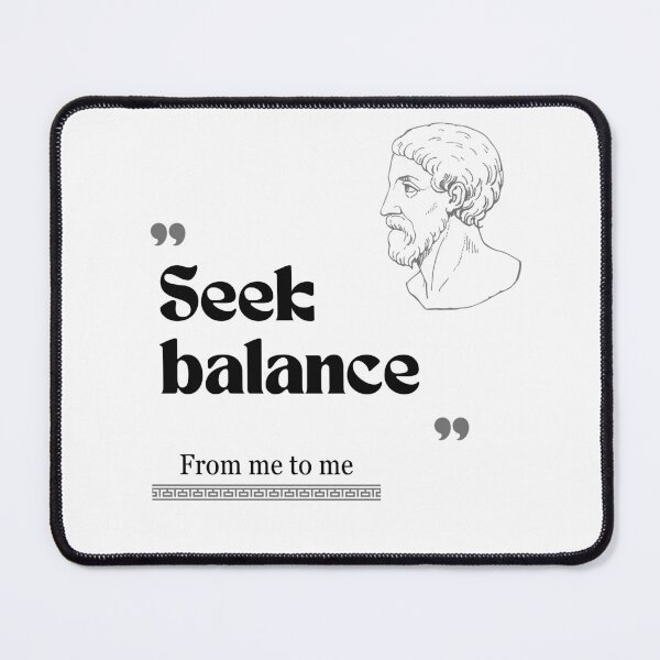 Item preview, From me to me quote: Seek balance for work designed and sold by CachoGlorious.