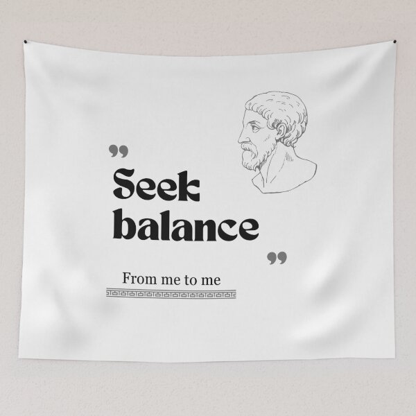 Item preview, From me to me quote: Seek balance for work designed and sold by CachoGlorious.