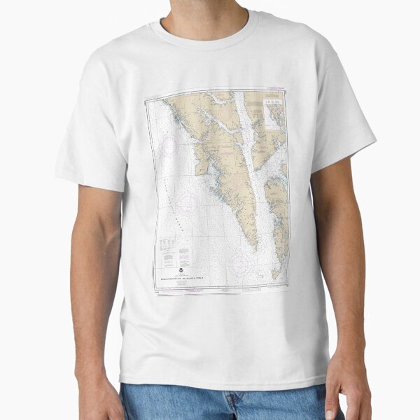 Government chart of Sitka Sound Area Classic T-Shirt