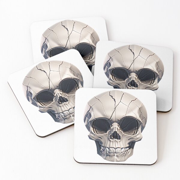Item preview, Edgy Fractured Skull designed and sold by SirZeus.
