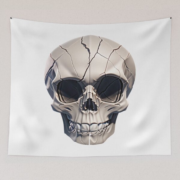 Item preview, Edgy Fractured Skull designed and sold by SirZeus.
