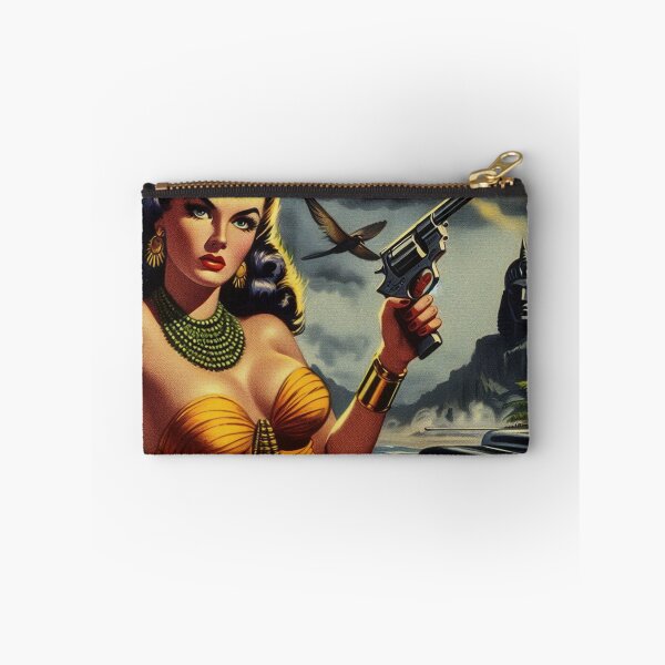 Item preview, Vintage Action Pulp Girl designed and sold by PulpVintage.