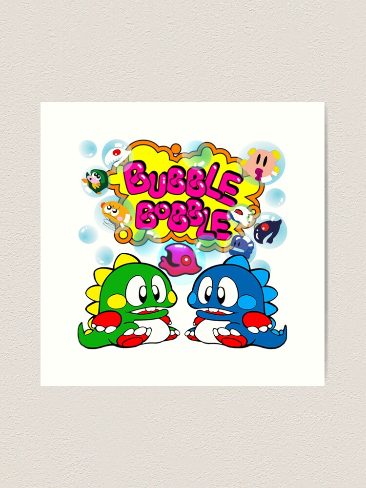 Bubble Bobble  Bubble bobble, Retro gaming art, Bobble art