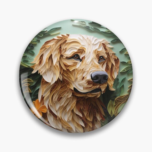 Item preview, Golden Retriever Quilled Paper Art designed and sold by global-designz.