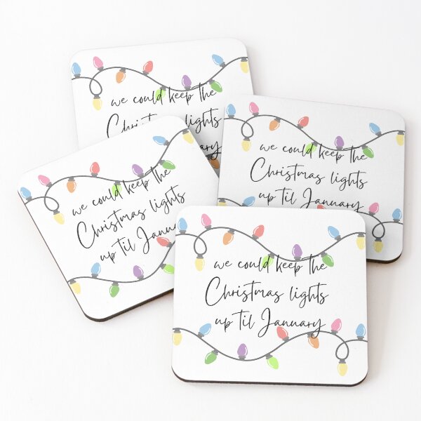 Item preview, christmas lights up til january designed and sold by aprettypenny.