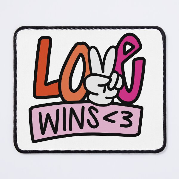 Item preview, Love Wins Lesbian Pride designed and sold by colorfulduck.