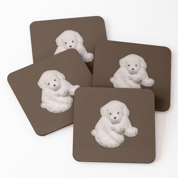 Item preview, Cuddly Puppy 3D Illustration - White & Dark Brown designed and sold by OG-Graphics.