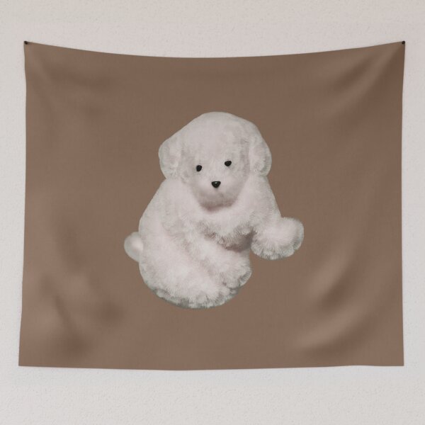 Item preview, Cuddly Puppy 3D Illustration - White & Light Brown designed and sold by OG-Graphics.