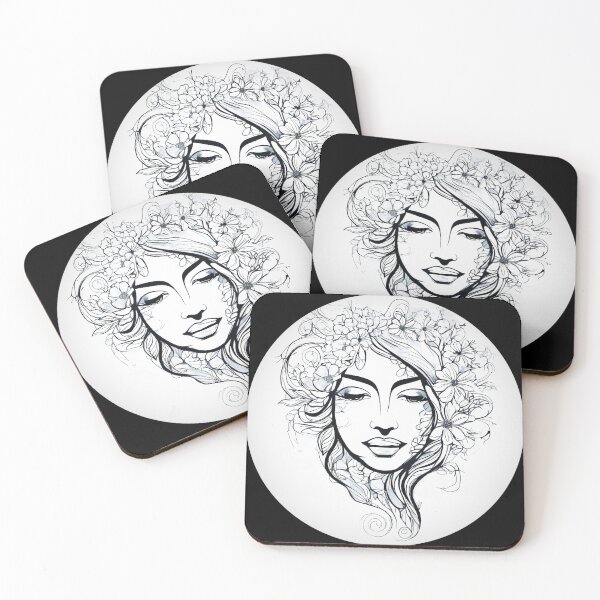 Item preview, Retrato de flores 14 designed and sold by Dose of Dysfunction.