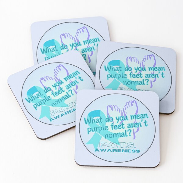 Item preview, Purple Feet - POTS awareness designed and sold by blankslategardn.