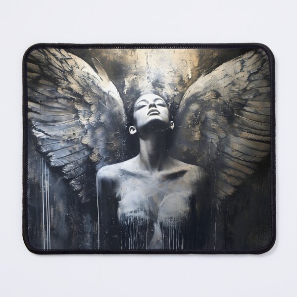 Item preview, Multidimensional gothic angel art print designed and sold by dcrc.