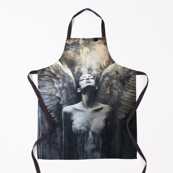 Item preview, Multidimensional gothic angel art print designed and sold by dcrc.