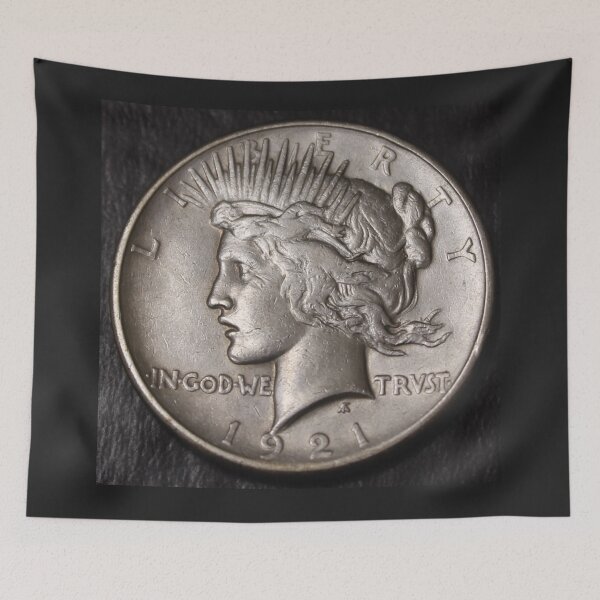 Item preview, 1921 Peace Dollar XF Cleaned designed and sold by coinsxcrochet.