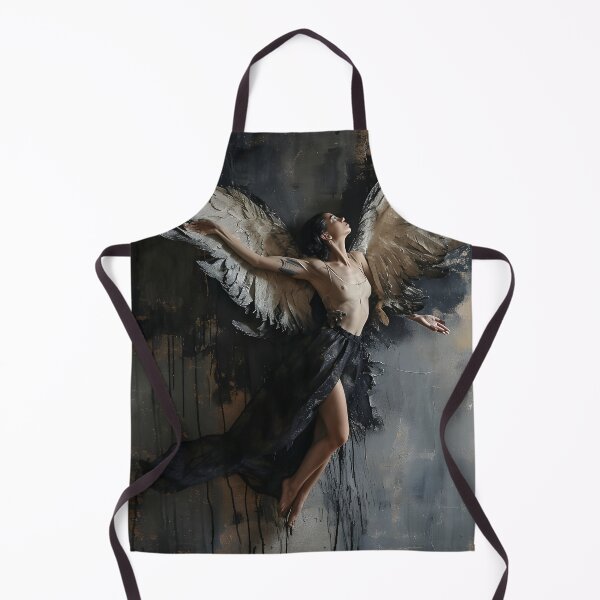 Item preview, multidimensional gothic angel art print designed and sold by dcrc.