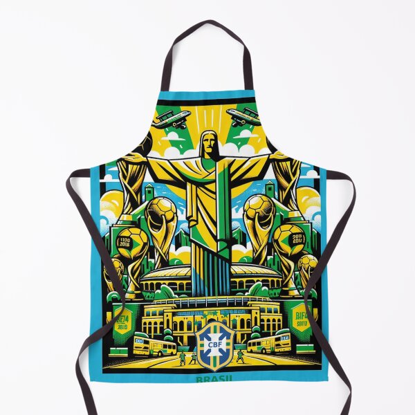 Item preview, Brazil Football Soccer Artwork designed and sold by ArtfulMiller.
