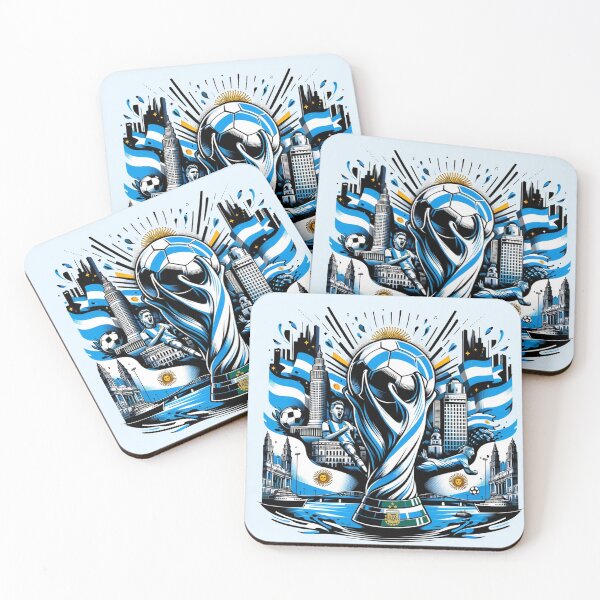 Item preview, Argentina Football Soccer Artwork designed and sold by ArtfulMiller.