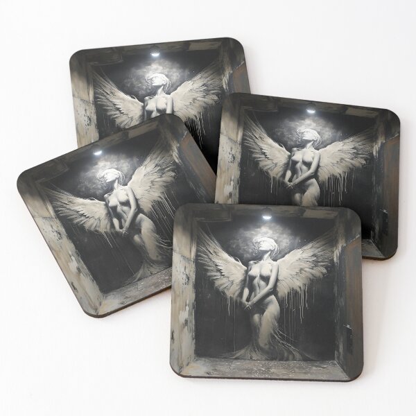 Item preview, impresión de arte ángel gótico multidimensional designed and sold by dcrc.