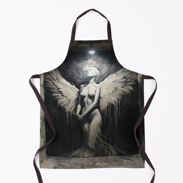 Item preview, multidimensional gothic angel art print designed and sold by dcrc.