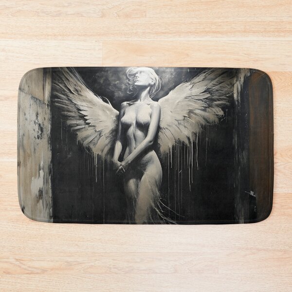 Item preview, multidimensional gothic angel art print designed and sold by dcrc.