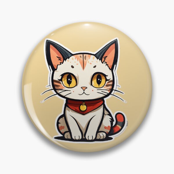 Item preview, Cute Japanese cat, a white cat with various colored stripes designed and sold by Unlimited-Store.