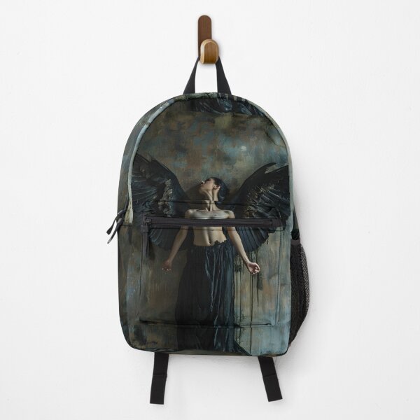 Item preview, multidimensional gothic angel art print designed and sold by dcrc.