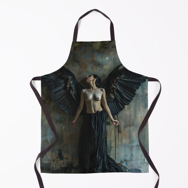 Item preview, multidimensional gothic angel art print designed and sold by dcrc.