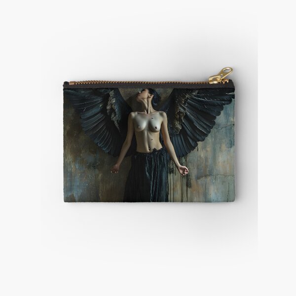 Item preview, multidimensional gothic angel art print designed and sold by dcrc.