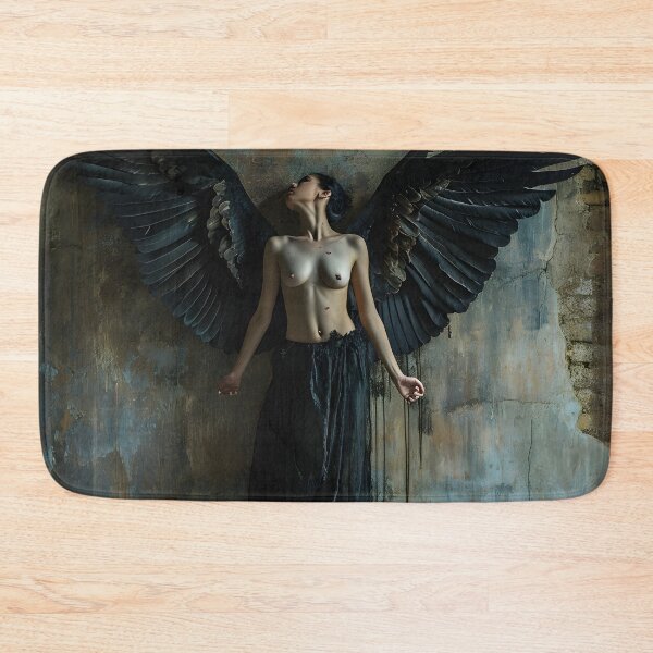 Item preview, multidimensional gothic angel art print designed and sold by dcrc.