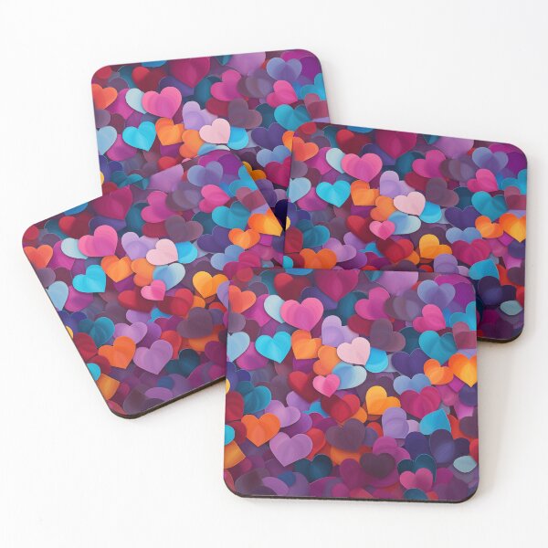 Item preview, Valentine's Day for Friends with a Cute Collage of Heart Shapes Representing Different Aspects of your Friendship  designed and sold by Artmugic.