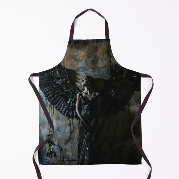 Item preview, multidimensional gothic angel art print designed and sold by dcrc.