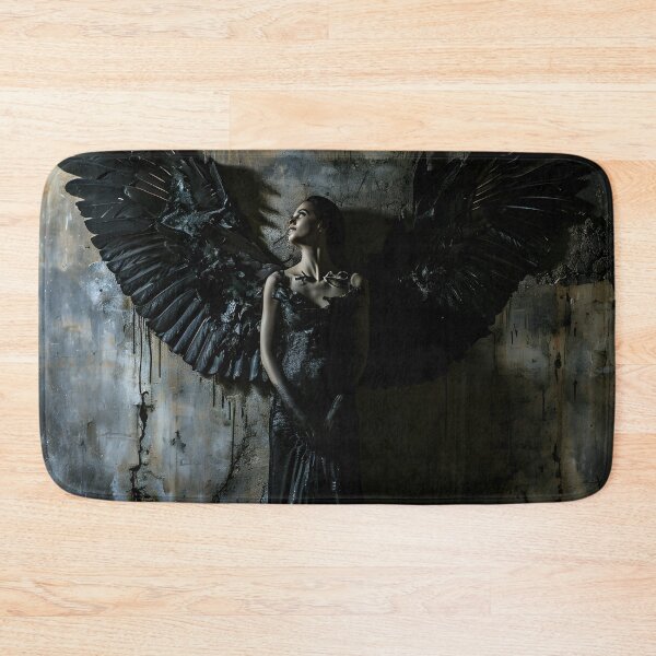 Item preview, multidimensional gothic angel art print designed and sold by dcrc.