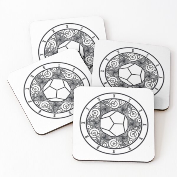 Item preview, Black and White Time and Gravity Spell Circle designed and sold by ScholarlyRaven.