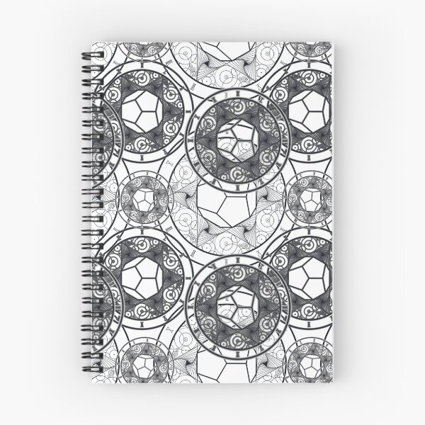 Item preview, Black and White Time and Gravity Spell Circle designed and sold by ScholarlyRaven.